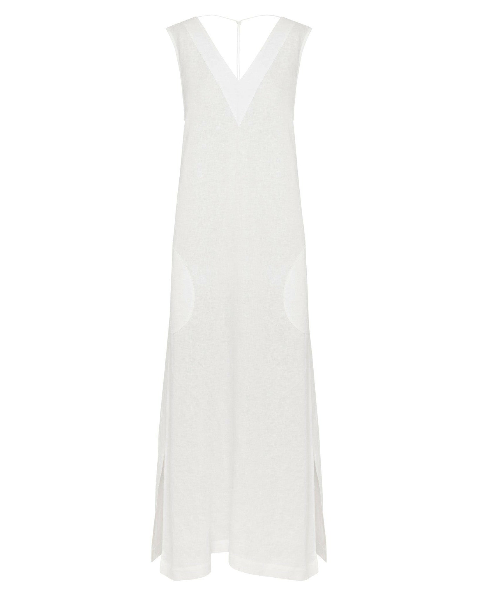 Sleeveless V Dress | Sample.