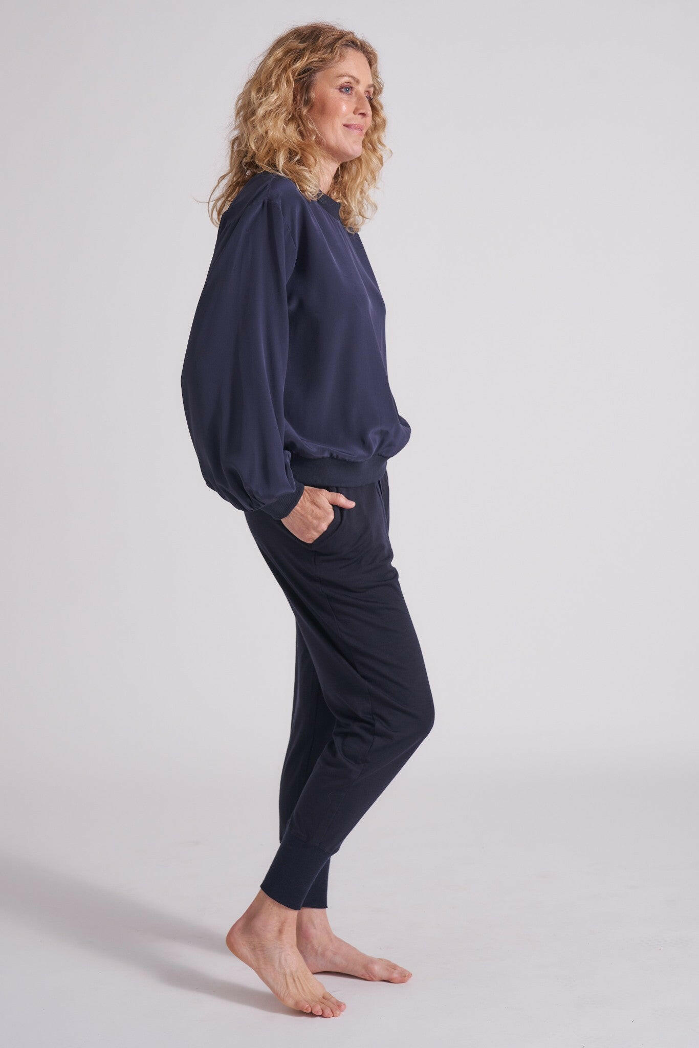 Crew Silk Sweatshirt.